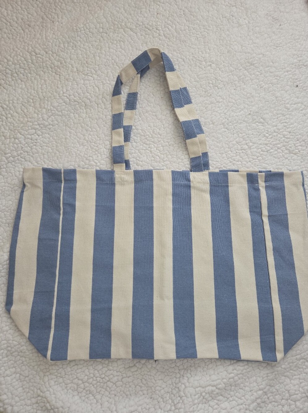 Sezane Canvas Tote Beach Bag NEW - Picture 4 of 9